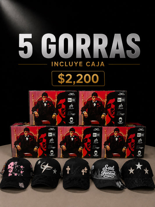 5 gorras